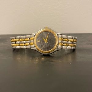 Vintage two tone movado watch